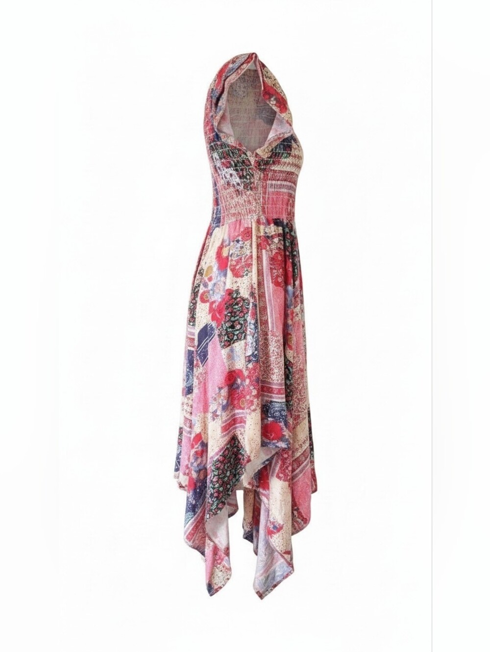 Bohemian Patchwork Dress - Picture 3 of 4